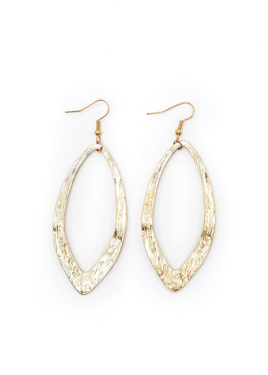 West & Co. Large Wavy Cut-Out Gold Earrings