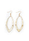 West & Co. Large Wavy Cut-Out Gold Earrings