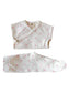 SIIX Collection Organic Pointelle Set in White with Pink Hearts