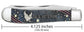 Case U.S. Veteran Gift Set Embellished Smooth Natural Bone with Blue and Red Color Wash Trapper