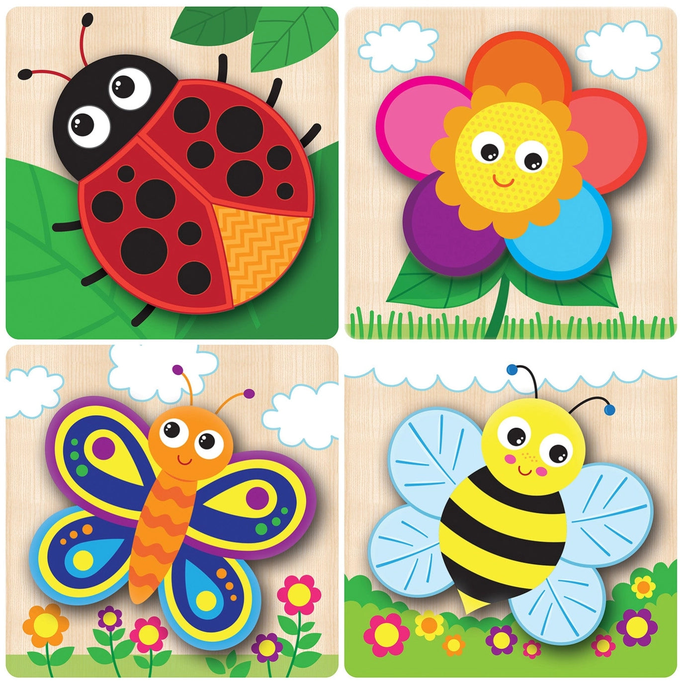 Garden Chunky Wood Puzzles