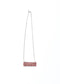 West & Co. 18" Snake Eye Red Bar Necklace