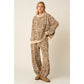 Zebra Print Relaxed Fit Barrel Leg Pants