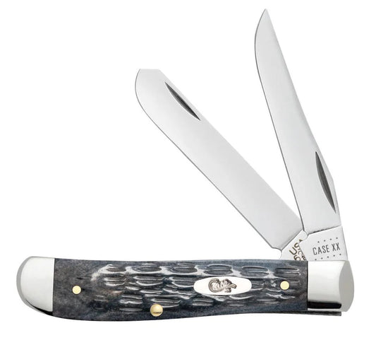 Case Pocket Worn Crandall Jig Gray Bone Mini Trapper