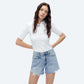 Bayeas Baby Blue Kelly High Rise Denim Shorts