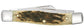 Case Peach Seed Jig Amber Bone Carbon Steel Medium Stockman with Pen Blade