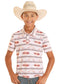 Rock & Roll Boys' White Tribal Aztec Polo