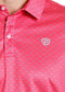 Rock & Roll Denim Hot Pink Geo Print Polo