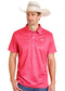 Rock & Roll Denim Hot Pink Geo Print Polo