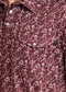 Rock & Roll Maroon Gameday Print Polo