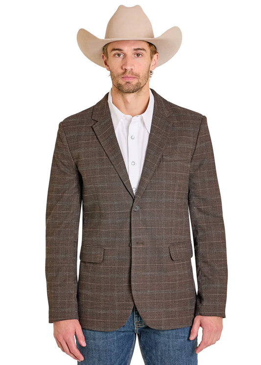 Rock & Roll Brown Plaid Sport Coat