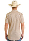 Rock & Roll Slim Fit Geo Aztec Print Short Sleeve Snap Shirt