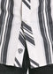 Rock & Roll Slim Fit Black & White Striped Short Sleeve Snap Shirt