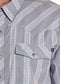 Rock & Roll Denim TEK Western Classic Dobby Stripe Short Sleeve Shirt