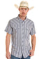 Rock & Roll Denim TEK Western Classic Dobby Stripe Short Sleeve Shirt