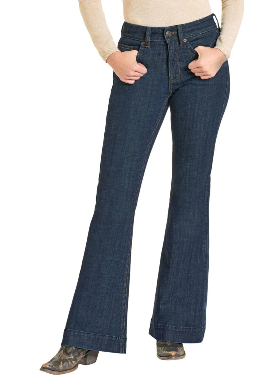 Rock & Roll High Rise Welt Trouser Jeans