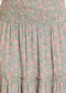 Rock & Roll Denim Tiered Floral Print Maxi Skirt