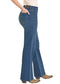 Rock & Roll Denim High Rise Relaxed Patch Pocket Wide Leg Jeans