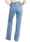Rock and Roll Denim Side Panel Seamed Wide Leg Jeans