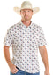 Panhandle Slim Pearl Snap Longhorn Pattern Polo