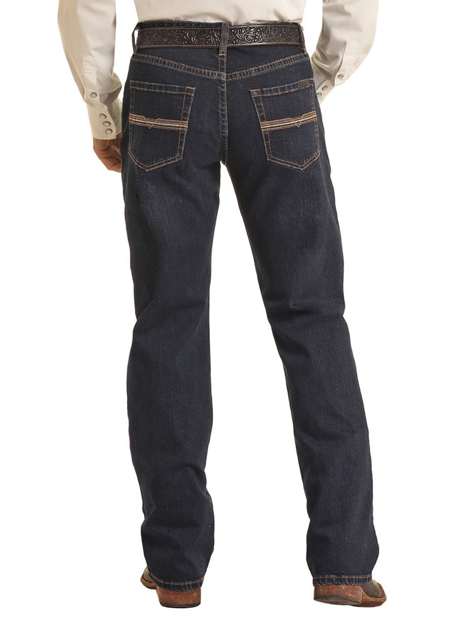 Rock & Roll Denim Vintage 46' Relaxed Tapered Stackable Bootcut Jeans