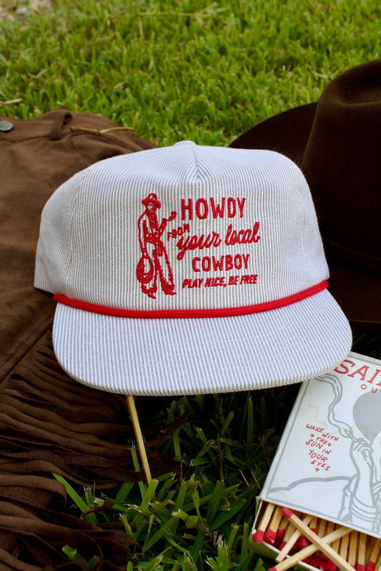 Howdy from Your Local Cowboy Canvas Cap