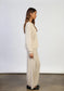 Dylan Emma Rib Pant in Ivory
