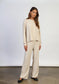Dylan Emma Rib Pant in Ivory