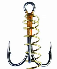 Eagle Claw Soft Bait Treble Hook with Spring
