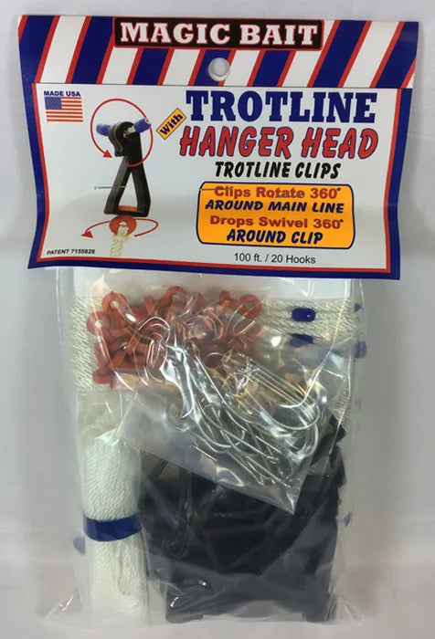 Magic Bait Trotline with Hanger Head Trotline Clips