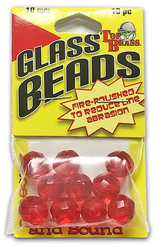 Top Brass Glass Beads
