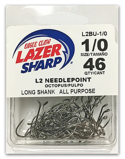 Eagle Claw Lazer Sharp Long Shank Octopus Hook