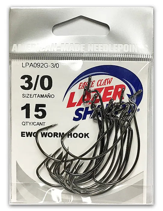 Eagle Claw Lazer Sharp Wide Gap Worm Hook