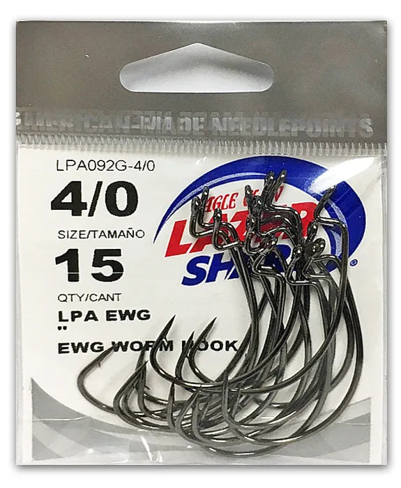 Eagle Claw Lazer Sharp Wide Gap Worm Hook