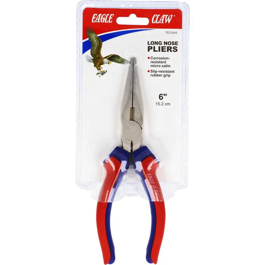 Eagle Claw 6" Soft Grip Long Nose Pliers