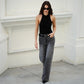 Bayeas High Rise Leopard Print Wide Leg Pants