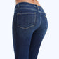 Bayeas Mid Rise Cropped Straight Jeans with Raw Hem