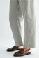 Olive Stripe Raw Hem Barrel Jean