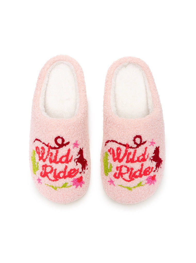Pink "Wild Ride" Slippers