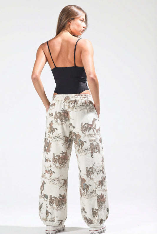 Horse Print Sweatpants