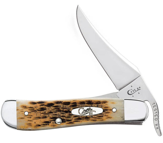 Case Peach Seed Jig Amber Bone RussLock