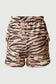 Smithsonian Tiger Print Patch Pocket Knit Shorts