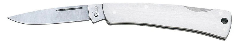 Case Brushed Stainless Steel Executive Lockback with Lanyard Hole