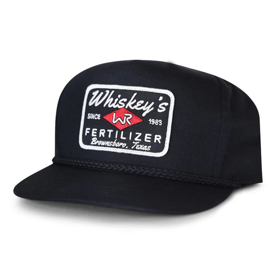 Whiskey Bent Hat Co. Fertilizer Rope Black Cap