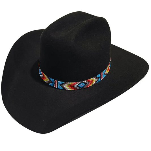 Aztec Beaded Stretch Hatband