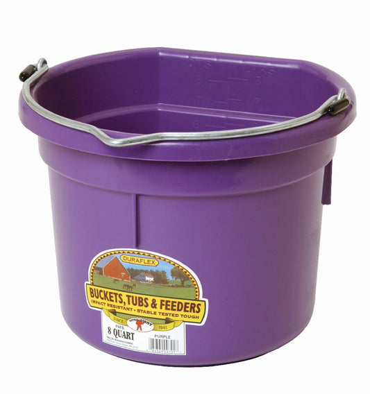 Little Giant Flat Back 8 Qt. Bucket - Purple