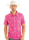 Rock & Roll Denim Fiesta Print Polo