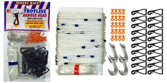 Magic Bait Trotline with Hanger Head Trotline Clips