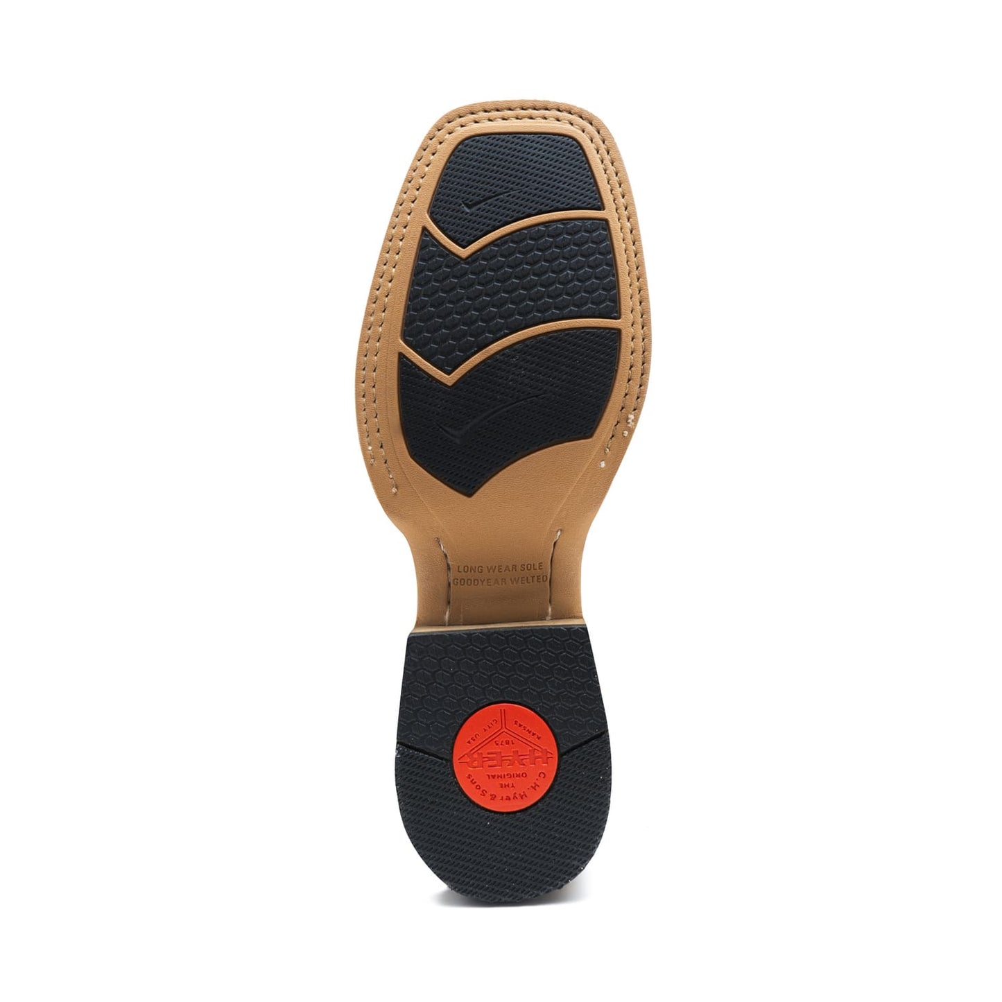 Hyer Bucklin Light Coal & Tan Crunch Cowhide Boot