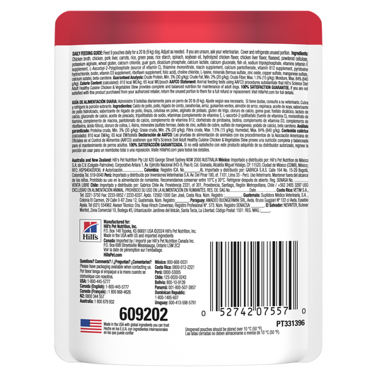Hill's Science Diet Adult Healthy Cuisine Chicken & Vegetables Stew Dog Food